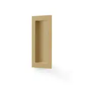 AW911-100-SBPVD - Alexander & Wilks 100mm x 45mm Rectangular Flush Pull - Satin Brass PVD