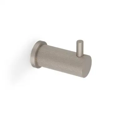 Click Here To Enlarge This Photo Of AW776SN - Alexander & Wilks Brunel Reeded Coat Hook - Satin Nickel