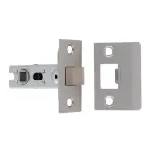 BTL25SSS Carlisle Brass Eurospec 64mm CE Tubular Mortice Latch (Square) Satin Stainless Steel