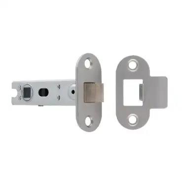 Click Here To Enlarge This Photo Of BTL30SSS/R Carlisle Brass Eurospec 76mm CE Tubular Mortice Latch (Radius) Satin Stainless Steel