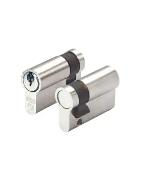 Click Here To Enlarge This Photo Of P5EP45SNPE - Zoo Hardware P5 (Contract) Euro Profile Single Cylinder 45mm (35/10) Nickel Plated