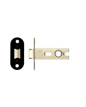 Click Here To Enlarge This Photo Of PRTL76FD-R-PCB - Zoo Hardware Project CE Fire Rated Tubular Latch 76mm (Radius Forend) Powder Coated Black