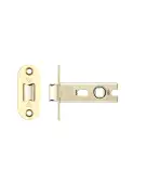 PRTL76FD-R-PVDPB - Zoo Hardware Project CE Fire Rated Tubular Latch 76mm (Radius Forend) PVD Stainless Brass