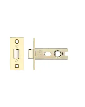 Click Here To Enlarge This Photo Of PRTL76FD-S-PVDPB - Zoo Hardware Project CE Fire Rated Tubular Latch 76mm (Square Forend) PVD Stainless Brass