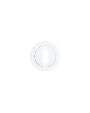Click Here To Enlarge This Photo Of RT002-PCW - Zoo Hardware Rosso Tecnica Standard Profile Escutcheon - Powder Coated Matt White
