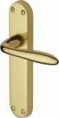 V6054-PB Heritage Brass Door Handle Lever Latch Sutton Design Polished Brass Finish