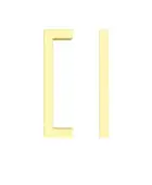 TDFPS-96-BG - Zoo Hardware Square Block Cabinet Pull Handle 96mm c/c Brushed Gold Finish