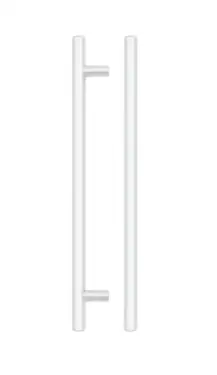 Click Here To Enlarge This Photo Of TDFPT-192-252MW - Zoo Hardware T Bar Cabinet Handle 192mm c/c (252mm Overall Length) Matt White Finish