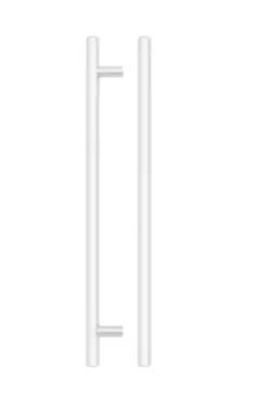 Click Here To Enlarge This Photo Of TDFPT-224-284MW - Zoo Hardware T Bar Cabinet Handle 224mm c/c (284mm Overall Length) Matt White Finish