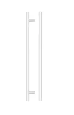 Click Here To Enlarge This Photo Of TDFPT-256-316MW - Zoo Hardware T Bar Cabinet Handle 256mm c/c (316mm Overall Length) Matt White Finish