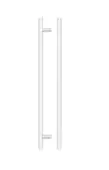 TDFPT-256-316MW - Zoo Hardware T Bar Cabinet Handle 256mm c/c (316mm Overall Length) Matt White Finish