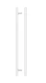 TDFPT-288-348MW - Zoo Hardware T Bar Cabinet Handle 288mm c/c (348mm Overall Length) Matt White Finish