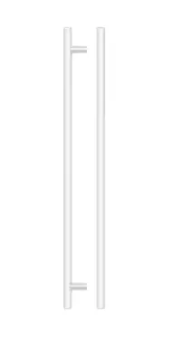Click Here To Enlarge This Photo Of TDFPT-320-380MW - Zoo Hardware T Bar Cabinet Handle 320mm c/c (380mm Overall Length) Matt White Finish