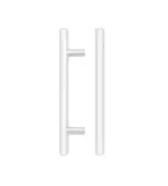 TDFPT-96-156MW - Zoo Hardware T Bar Cabinet Handle 96mm c/c (156mm Overall Length) Matt White Finish