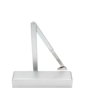 Click Here To Enlarge This Photo Of VDC0036A2-SE - Zoo Hardware Vier Adjustable Size 3-6 Overhead Door Closer (with Cover) Silver Finish