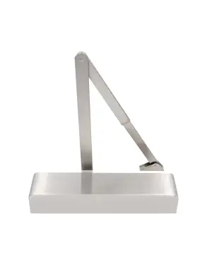 Click Here To Enlarge This Photo Of VDC0036A2-SSS - Zoo Hardware Vier Adjustable Size 3-6 Overhead Door Closer (with Cover) Satin Stainless Steel finish