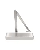 VDC0036A2-SSS - Zoo Hardware Vier Adjustable Size 3-6 Overhead Door Closer (with Cover) Satin Stainless Steel finish