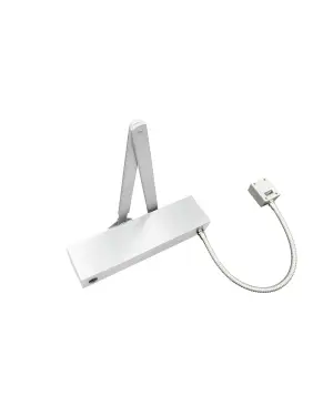 Click Here To Enlarge This Photo Of VDC-EMS04-HO/SF-SQ-SE - Zoo Hardware Vier Electro Magnetic Overhead Door Closer (Hold Open/Swing Free) Fixed Power Size 4 with Standard Arm & Square Cover - Silver Finish
