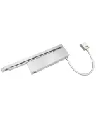 VDC-EMT03-HO/SF-SQ-SE - Zoo Hardware Vier Electro Magnetic Overhead Door Closer (Hold Open/Swing Free) Fixed Power Size 3 with Track Arm & Square Cover - Silver Finish