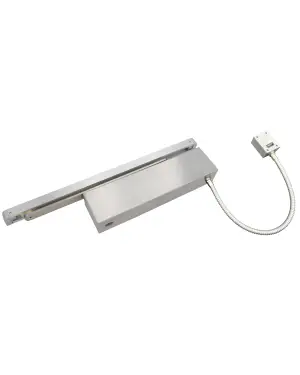 Click Here To Enlarge This Photo Of VDC-EMT03-HO/SF-SQ-SSS - Zoo Hardware Vier Electro Magnetic Overhead Door Closer (Hold Open/Swing Free) Fixed Power Size 3 with Track Arm & Square Cover - Satin Stainless Steel Finish