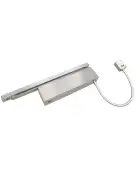 VDC-EMT03-HO/SF-SQ-SSS - Zoo Hardware Vier Electro Magnetic Overhead Door Closer (Hold Open/Swing Free) Fixed Power Size 3 with Track Arm & Square Cover - Satin Stainless Steel Finish