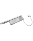 VDC-EMT03-HO/SF-SR-SSS - Zoo Hardware Vier Electro Magnetic Overhead Door Closer (Hold Open/Swing Free) Fixed Power Size 3 with Track Arm & Semi Radius Cover - Satin Stainless Steel Finish