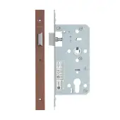 VDL0055-L-PVDBZ - Zoo Hardware Vier DIN Latch 55mm Backset with 2pc Square Forend - PVD Bronze Finish