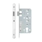 VDL0055-L-R-PSS - Zoo Hardware Vier DIN Latch 55mm Backset with 2pc Radius Forend - Polished Stainless Steel Finish