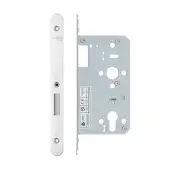VDL0060-R-PSS - Zoo Hardware Vier DIN Euro Deadlock 60mm Backset with 2pc Radius Forend - Polished Stainless Steel Finish