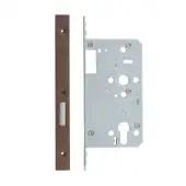 VDL0060-ST-PVDBZ - Zoo Hardware Vier DIN Single Throw Euro Deadlock 60mm Backset with 2pc Square Forend - PVD Bronze Finish