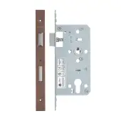 VDL7255-PVDBZ - Zoo Hardware Vier DIN Euro Sashlock 55mm Backset (72mm Centres) with 2pc Square Forend - PVD Bronze Finish