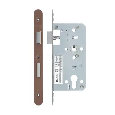 Click Here To Enlarge This Photo Of VDL7255-R-PVDBZ - Zoo Hardware Vier DIN Euro Sashlock 55mm Backset (72mm Centres) with 2pc Radius Forend - PVD Bronze Finish