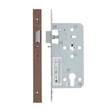 Click Here To Enlarge This Photo Of VDL7260-NL-R-PVDBZ - Zoo Hardware Vier DIN Nightlatch 60mm Backset (72mm Centres) with 2pc Radius Forend - PVD Bronze Finish