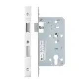 VDL7260-PSS - Zoo Hardware Vier DIN Euro Sashlock 60mm Backset (72mm Centres) with 2pc Square Forend - Polished Stainless Steel Finish