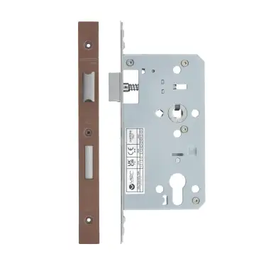Click Here To Enlarge This Photo Of VDL7260-PVDBZ - Zoo Hardware Vier DIN Euro Sashlock 60mm Backset (72mm Centres) with 2pc Square Forend - PVD Bronze Finish