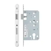 VDL7260-R-PSS - Zoo Hardware Vier DIN Euro Sashlock 60mm Backset (72mm Centres) with 2pc Radius Forend - Polished Stainless Steel Finish
