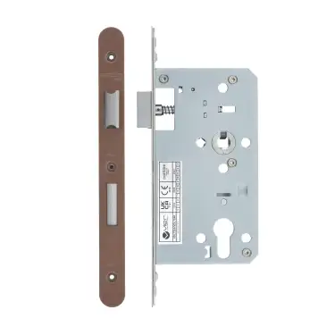 Click Here To Enlarge This Photo Of VDL7260-R-PVDBZ - Zoo Hardware Vier DIN Euro Sashlock 60mm Backset (72mm Centres) with 2pc Radius Forend - PVD Bronze Finish