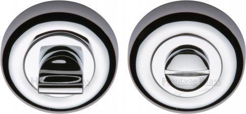 Click Here To Enlarge This Photo Of V6720-PC Heritage Brass Thumbturn & Emergency Release Polished Chrome Finish