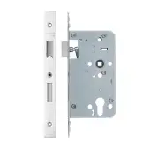 VDL7260-ST-PSS - Zoo Hardware Vier DIN Single Throw Euro Sashlock 60mm Backset (72mm Centres) with 2pc Square Forend - Polished Stainless Steel Finish
