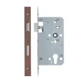 VDL7260-ST-PVDBZ - Zoo Hardware Vier DIN Single Throw Euro Sashlock 60mm Backset (72mm Centres) with 2pc Square Forend - PVD Bronze Finish
