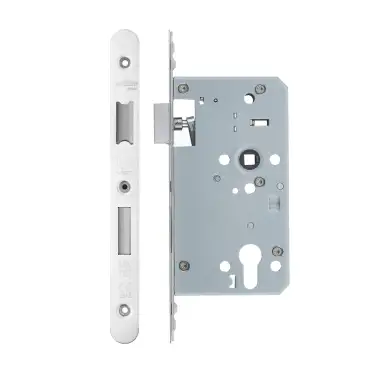 Click Here To Enlarge This Photo Of VDL7260-ST-R-PSS - Zoo Hardware Vier DIN Single Throw Euro Sashlock 60mm Backset (72mm Centres) with 2pc Radius Forend - Polished Stainless Steel Finish