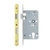 VDL7260-ST-R-PVDG - Zoo Hardware Vier DIN Single Throw Euro Sashlock 60mm Backset (72mm Centres) with 2pc Radius Forend - PVD Gold Finish