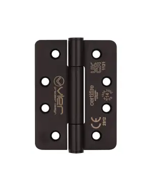Click Here To Enlarge This Photo Of VHC243R-PCB - Zoo Hardware Vier Grade 14 Concealed Bearing Hinges (Radius) 102 x 76 x 3mm - Powder Coated Black
