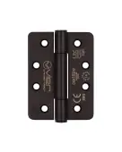 VHC243R-PCB - Zoo Hardware Vier Grade 14 Concealed Bearing Hinges (Radius) 102 x 76 x 3mm - Powder Coated Black