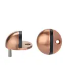 ZAS06B-TRG - Zoo Hardware Oval Floor Mounted Door Stop 45mm (Face Fix) Tuscan Rose Gold Finish