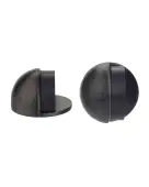 ZAS06-PVDGH - Zoo Hardware Oval Floor Mounted Door Stop 45mm (Concealed Fix) PVD Graphite Finish