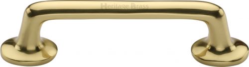 Click Here To Enlarge This Photo Of C0376 96-PB Heritage Brass Cabinet Pull Traditional Design 96mm ctc Polished Brass Finish