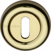 V6722-PB Heritage Brass Key Escutcheon Polished Brass Finish