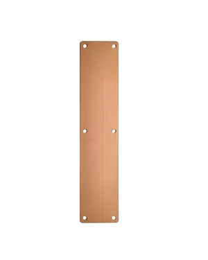 Click Here To Enlarge This Photo Of ZAS32RB-PVDBZ - Zoo Hardware Finger Plate with Radius Corners (Plain) 75mm x 350mm - PVD Bronze
