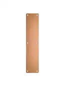 ZAS32RB-PVDBZ - Zoo Hardware Finger Plate with Radius Corners (Plain) 75mm x 350mm - PVD Bronze
